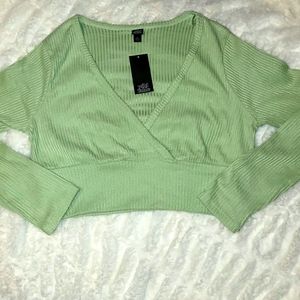 SALE Long sleeve, V neck Top